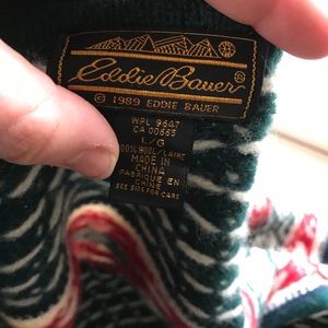 Eddie Bauer Sweaters - Vintage 1989 Eddie Bauer Wool Cardigan Green L Eddie Bauer Sweaters - Vintage 1989 Eddie Bauer Wool Cardigan Green L
